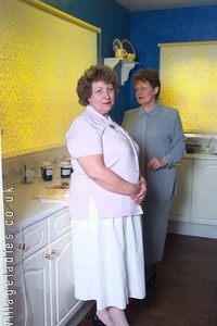 Permanent Link to Becky and Elizabeth making jam