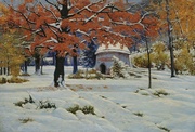 Konstantin Kryzhitsky – Early snow.jpg