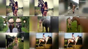 ME4B6PZ t - Social Media Campaign Sees Semi-Naked Photos With Horses