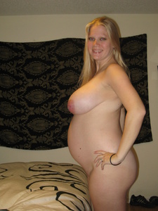 Hot Pregnant Amateur Blonde with Big Boobs