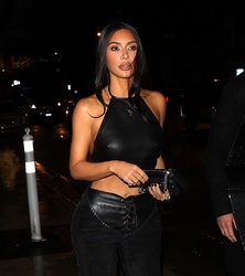 Kim Kardashian - Arrives at The Bird Streets Club in West Hollywood 02/02/2024