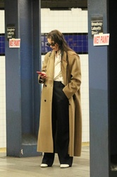 Katie Holmes - Waiting for a Uptown Train in NYC 03/24/2024