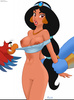 Jasmine and Aladdin - Characters of cartoons, films and video games
