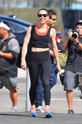 Melanie Chisholm - Leaving Dancing with the Stars rehearsals in Los Angeles 09/15/2021