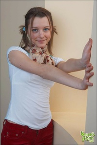 Permanent Link to Beautiful blue eyed teenie exposing herself