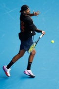 Nick Kyrgios - Seen during a practice session ahead of the 2023 Australian Open at Melbourne Park in Melbourne, Australia - January 12, 2023