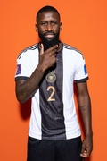 Antonio Ruediger - Buda Mendes photoshoot during the official FIFA World Cup Qatar 2022 portrait session in Doha, Qatar - November 17, 2022