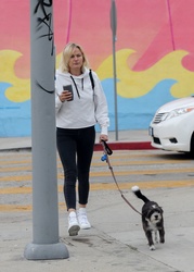 Malin Akerman - Out walking her dog in Los Feliz 11/01/2021