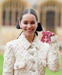 Emilia Clarke - Receiving an MBE at Windsor Castle - 02/21/2024 (MQ)