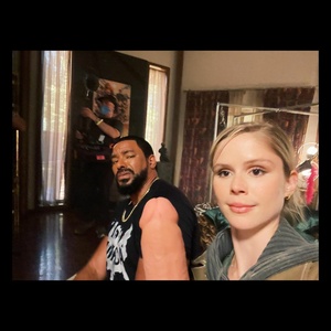 INSTA Erin Moriarty holding adult toys on set 6 29 22 Phun