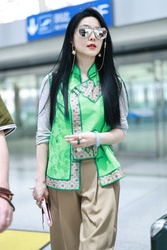 Fan Bingbing - Appeared at the airport in Beijing, China 04/19/2023