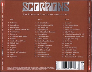 Scorpions - The Platinum Collection (3CD) FLAC