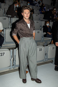 Niall Horan at the Emporio Armani fashion show on the second day of Milan Fashion Week 09/23/21