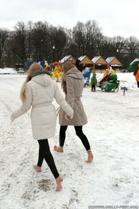 Permanent Link to City Feet – Luisa A – Nastya C – 2012 03 03 Two shivering girls