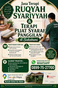 Jasa Terapi Ruqyah Syariyyah & Terapi Pijat Syaraf Panggilan di Sukabumi