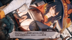 [ハルトシ] めぐみんのお尻が触手樽にはまっちゃったよ。