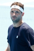 Grigor Dimitrov - Seen during a practice session ahead of the 2023 Australian Open at Melbourne Park in Melbourne, Australia - January 12, 2023