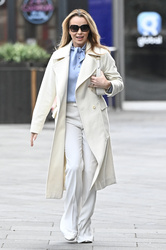 Amanda Holden - Seen leaving Global Studios Heart Breakfast Show in London 01/24/2024