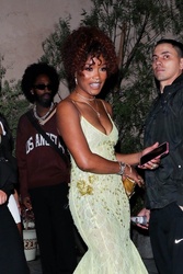 Keke Palmer - Exits a pre-Grammy party at The Fleur Room in West Hollywood 02/03/2024