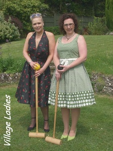 Permanent Link to Croquet on the lawn with Amanda and Janice