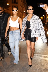 Christina Milian & Karrueche Tran - Out of GQ and Levi's Paris Fashion Week Party in Paris 06/22/2023