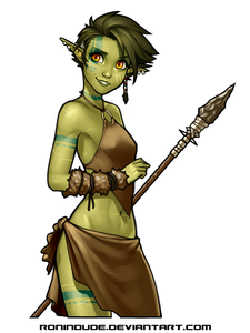 9Cloud.us_0055-Half Orc Girl With Spear.png