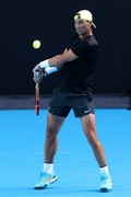 Rafael Nadal - Seen during a practice session ahead of the 2023 Australian Open at Melbourne Park in Melbourne, Australia - January 12, 2023
