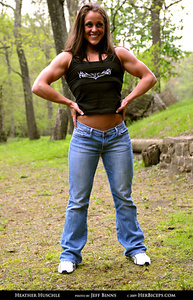 Heather Huschle  Abs women, Fitness models female, Female muscle growth